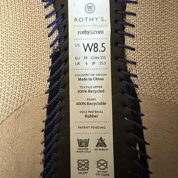 Rothy’s The Point Flax Birdseye 8.5 - Picture 9 of 9